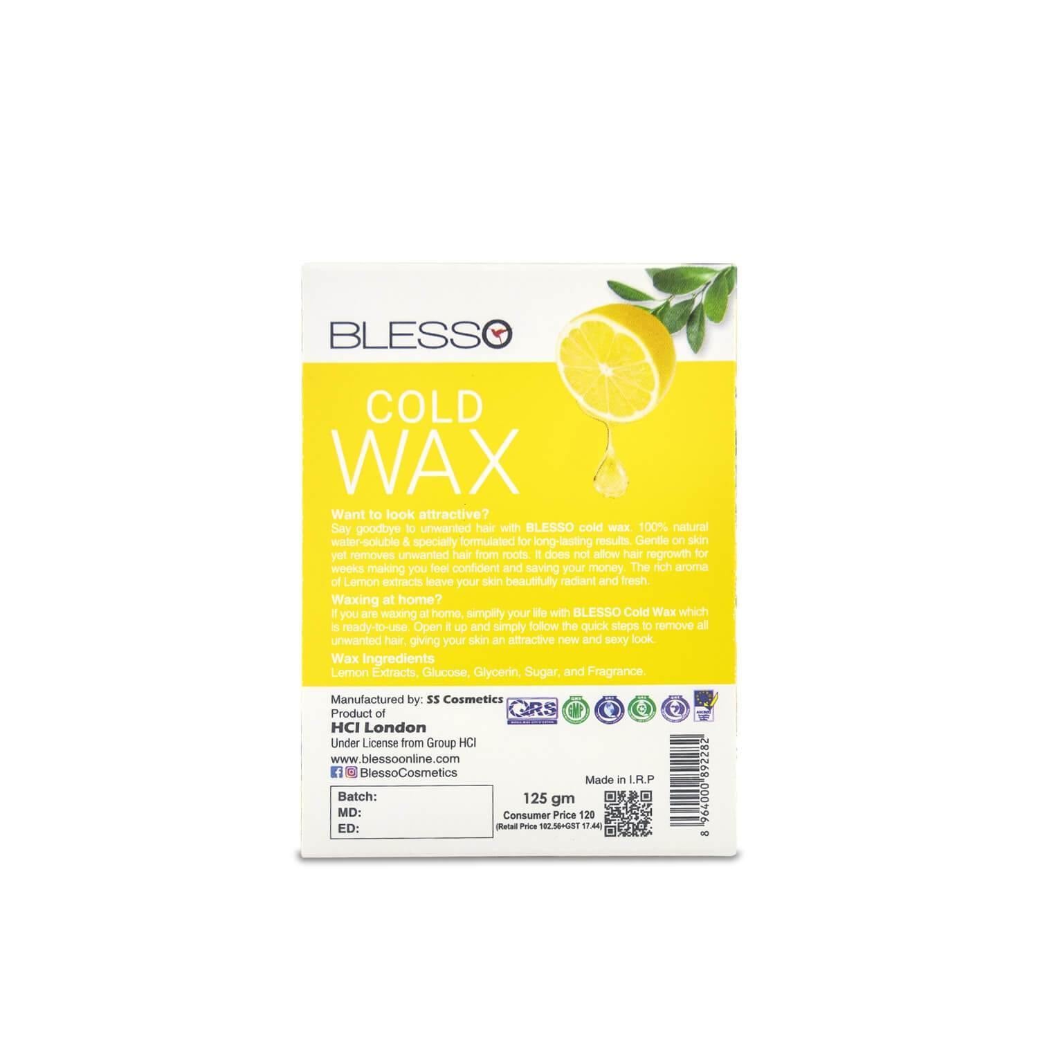 Blesso Cold Wax Lemon - Blesso Cosmetics