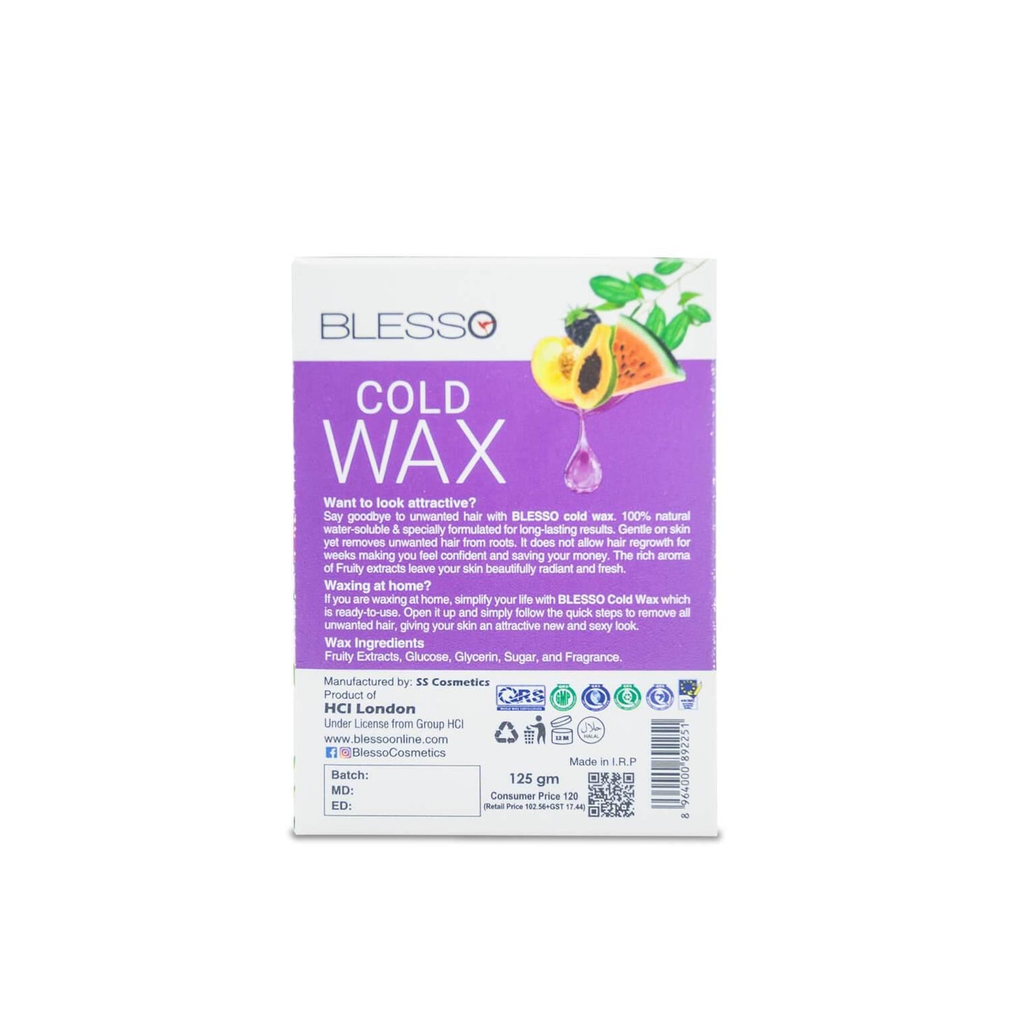 Blesso Cold Wax with Fruity Extract - Blesso Cosmetics