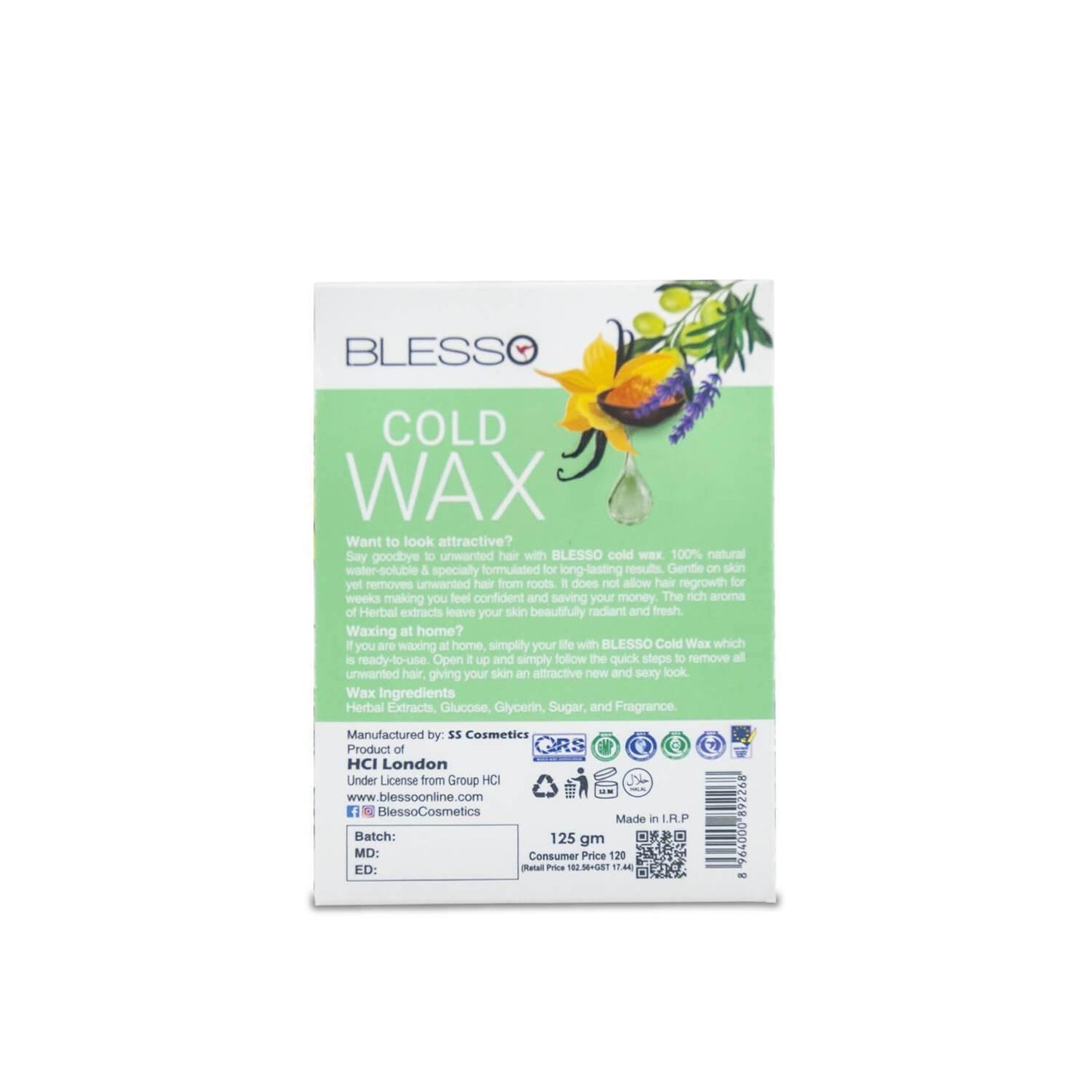 Blesso Cold Wax with Herbal Extracts - Blesso Cosmetics