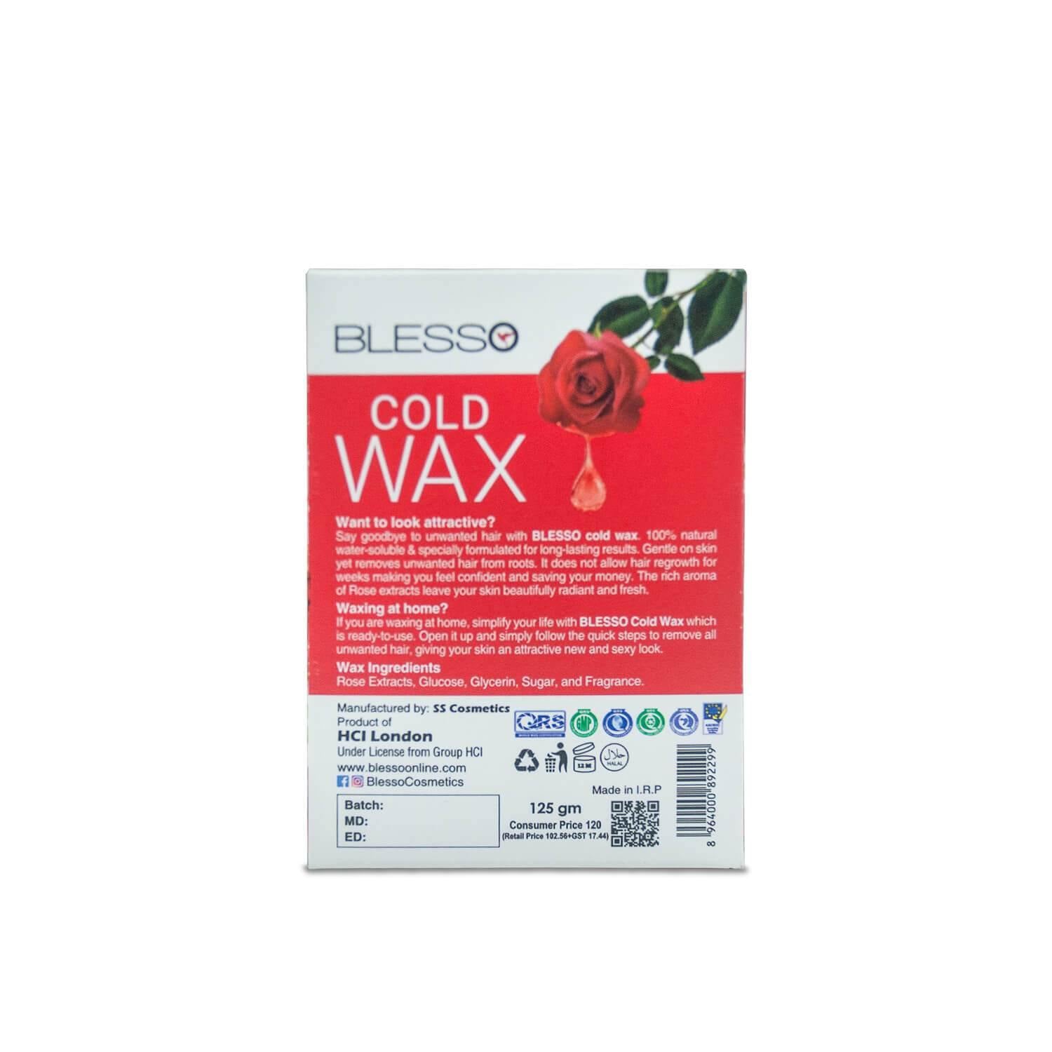 Blesso Cold Wax with Rose Extract - Blesso Cosmetics